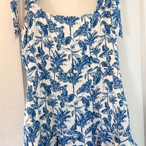 Gianni Bini Blue and White Floral Sundress